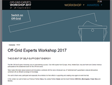 Tablet Screenshot of off-grid-experts.com